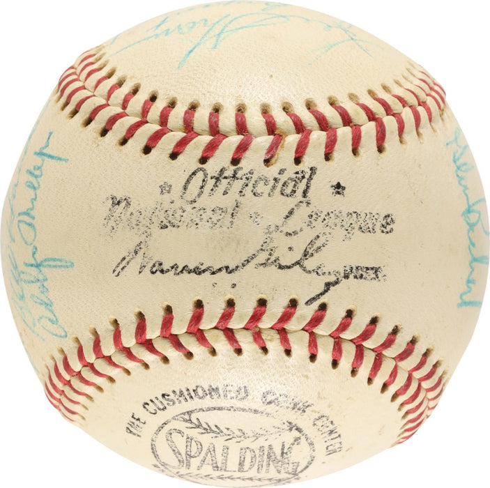 Beautiful 1966 Chicago Cubs Team Signed National League Baseball Ernie Banks JSA