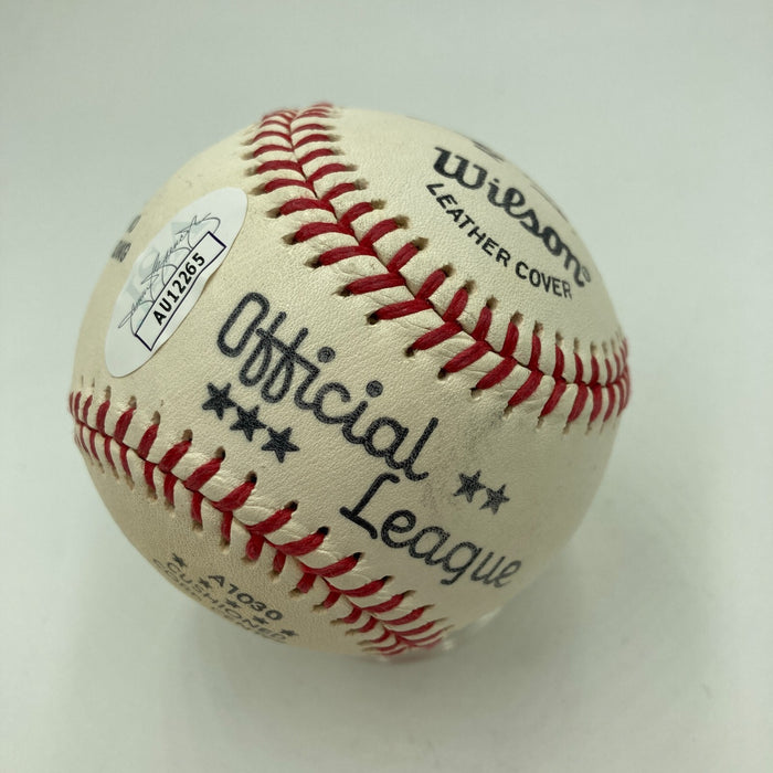 Johnny Rodgers "Superstar" Signed Baseball Heisman Trophy Winner JSA COA