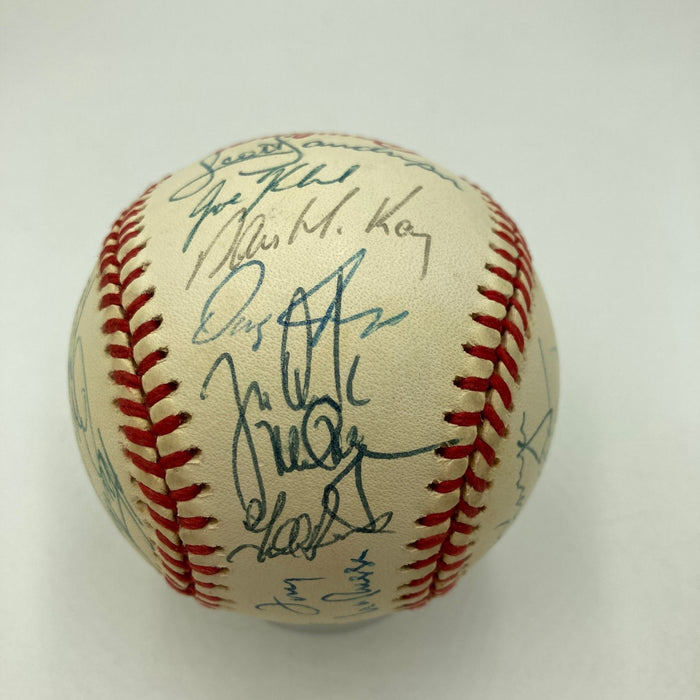 1990 Oakland A's American League Champs Team Signed Baseball JSA COA