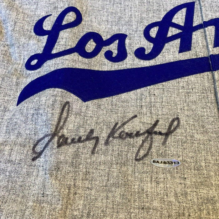 Beautiful Sandy Koufax Signed Los Angeles Dodgers Jersey With UDA Upper Deck COA