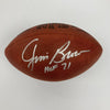 Jim Brown Hall Of Fame 1971 Signed Wilson Game Football JSA Graded 9 MINT