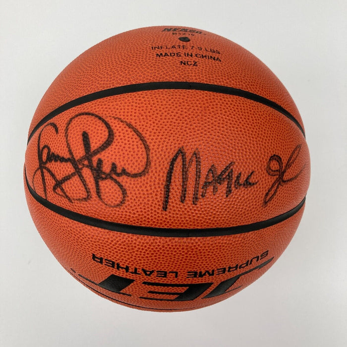 Michael Jordan Bill Russell Magic Johnson Larry Bird Signed Basketball UDA & PSA