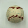 1960 Milwaukee Braves Team Signed Baseball Hank Aaron Eddie Mathews Warren Spahn