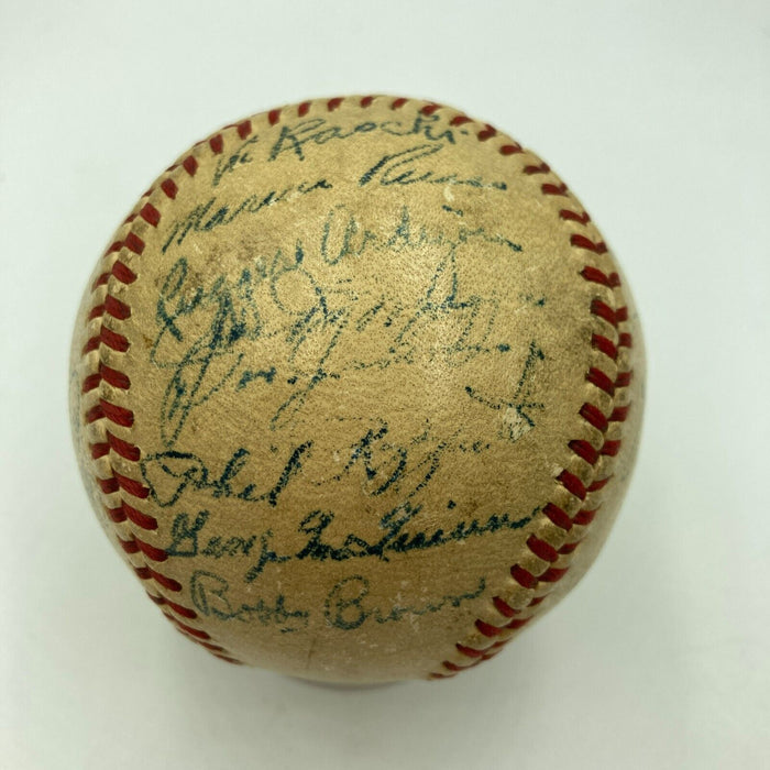 1947 New York Yankees World Series Champs Team Signed Baseball PSA DNA COA