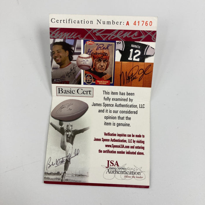 Cubs HOF Signed Bat Ernie Banks Greg Maddux Ryne Sandberg Sammy Sosa Dawson JSA