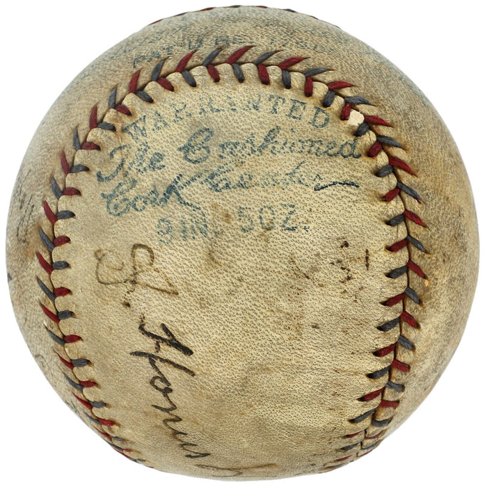 Honus Wagner Signed 1929 World Series Game Used American League Baseball JSA COA