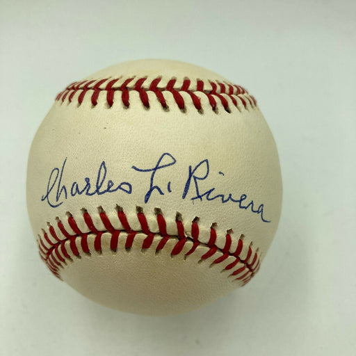 Charlie Rivera Signed Official Major League Baseball Negro League Legend JSA COA