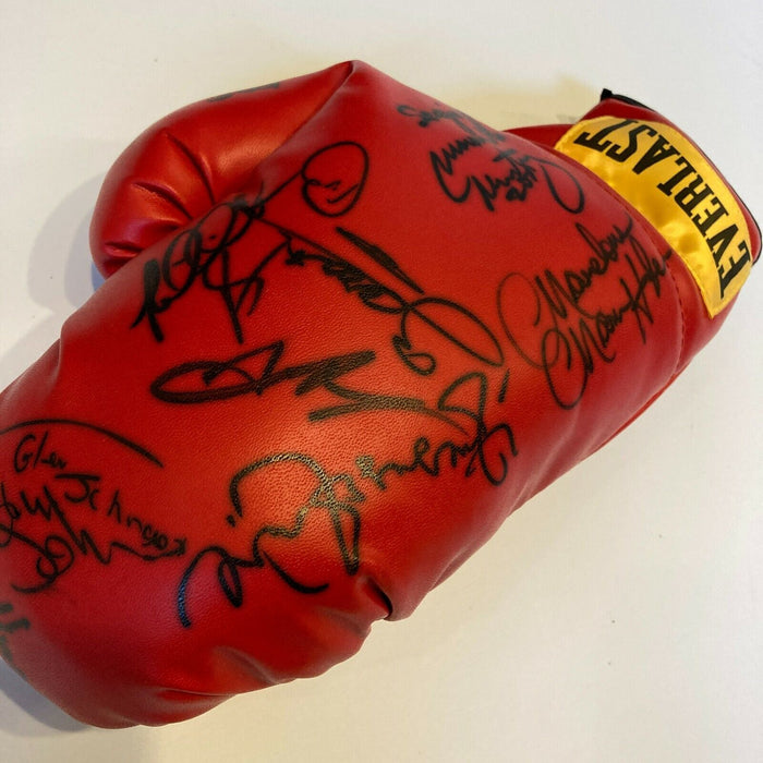 Marvin Hagler Ring Magazine Fighter Of The Year Multi Signed Boxing Glove JSA