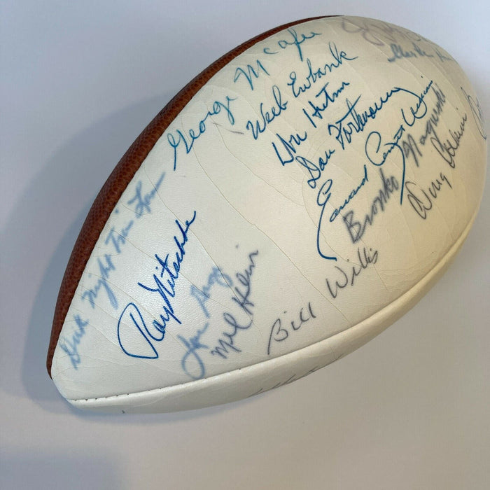 Bronko Nagurski 1983 Hall Of Fame Induction Signed Football 33 Sigs PSA DNA COA