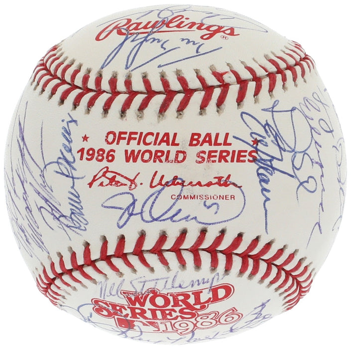 1986 New York Mets World Series Champs Team Signed W.S. Baseball 35 Sigs JSA COA
