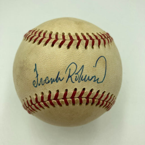 Frank Robinson Signed 1970's Official National League Feeney Baseball JSA COA