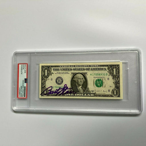 Bart Starr Signed Autographed $1 One Dollar Bill PSA DNA COA NFL
