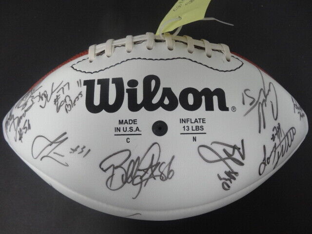 2000 Baltimore Ravens Super Bowl Champs Team Signed NFL Wilson Football PSA DNA