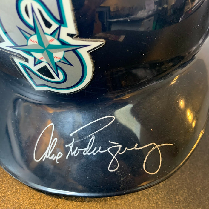 Alex Rodriguez Rookie Era Signed Seattle Mariners Game Model Helmet JSA COA