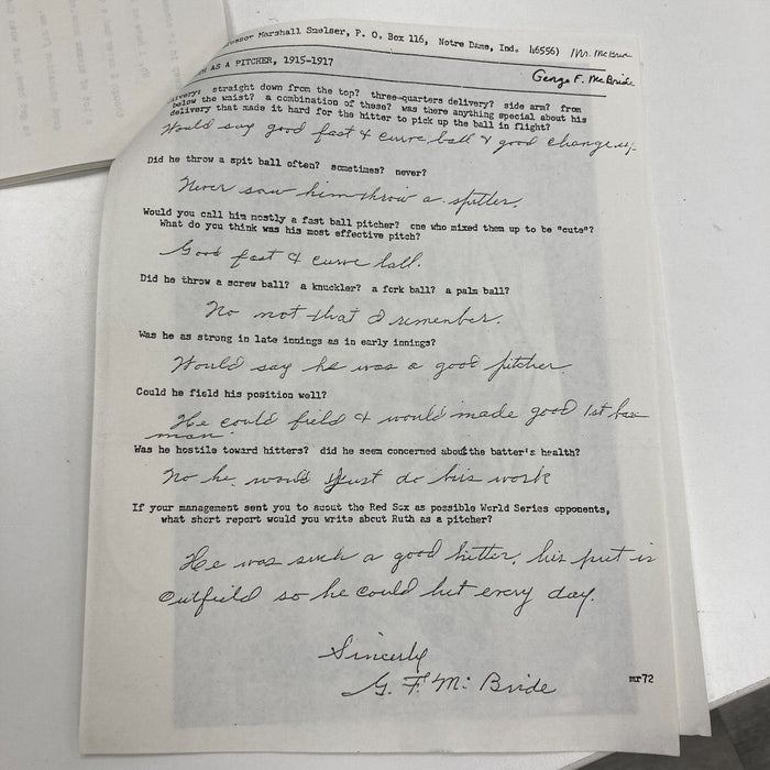 Stunning Babe Ruth Single Signed Autographed Baseball JSA COA