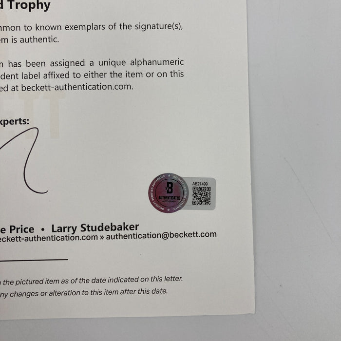 Tom Brady Signed Full Size Super Bowl LI Vince Lombardi Trophy Beckett COA #6/12