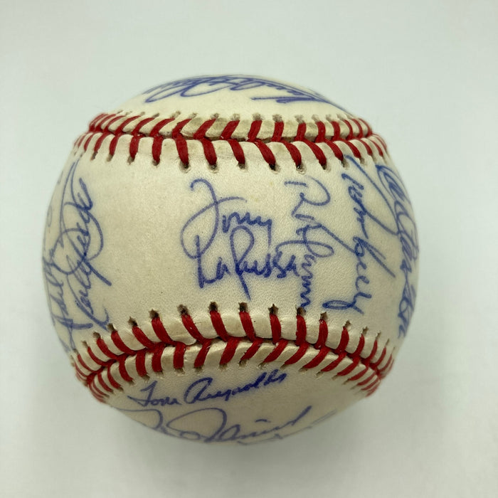 1991 All Star Game Team Signed Baseball Cal Ripken Jr. Kirby Puckett JSA COA