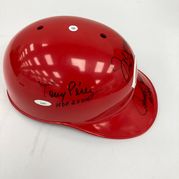 Big Red Machine Signed Cincinnati Reds Helmet Johnny Bench Pete Rose PSA DNA COA