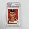 Warren Spahn Signed 1952 Topps RC Reprint Card PSA DNA Auto