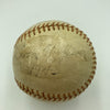 1943 World Series Umpires Signed Game Used Baseball Yankees VS Cardinals JSA COA
