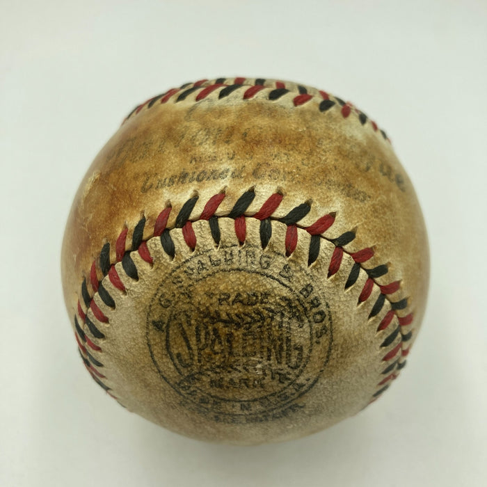 Grover Cleveland Alexander Single Signed 1929 National League Baseball JSA COA