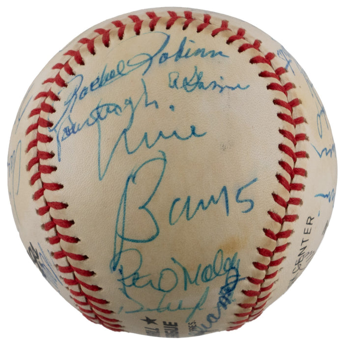 Joe DiMaggio Ted Williams Willie Mays Sandy Koufax HOF Signed Baseball JSA COA