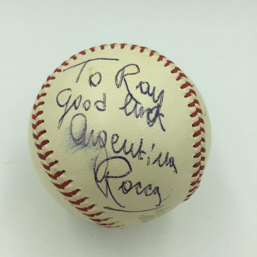 1940's Antonino Argentina Rocca Single Signed Baseball Wrestling Legend JSA COA