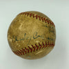 Mickey Cochrane Single Signed Inscribed Game Used Baseball 1934 MVP Season JSA