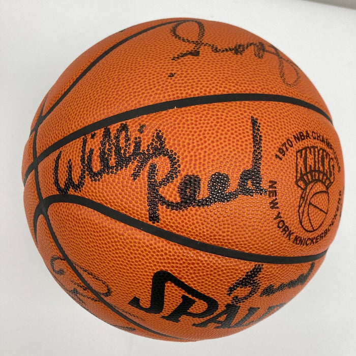 1969 - 1970 New York Knicks NBA Champs Team Signed Basketball JSA