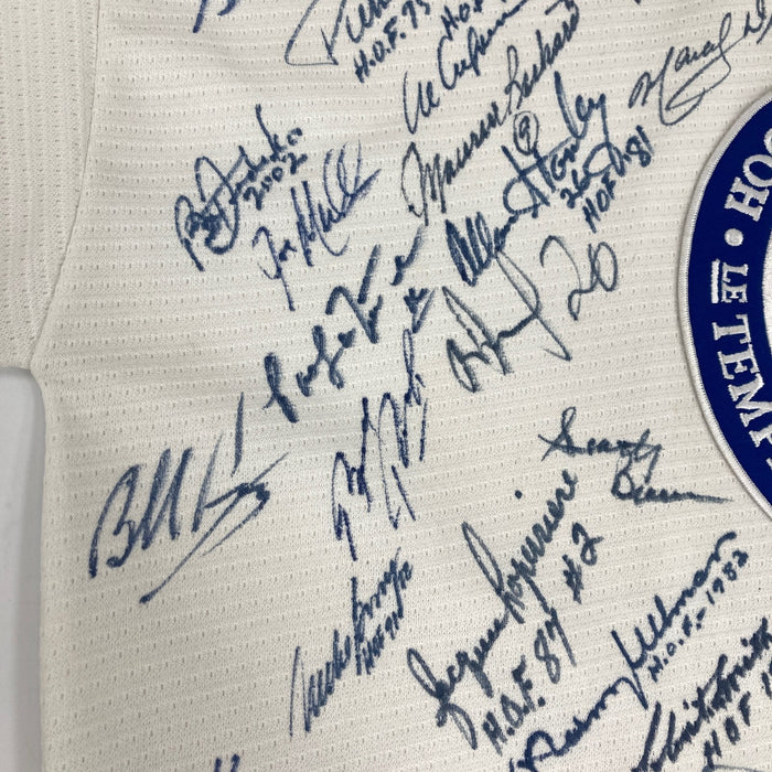 NHL Hall Of Fame Signed Hockey Jersey With 63 Signatures! Wayne Gretzky JSA COA