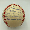 Rod Carew Signed Heavily Inscribed Career STAT Baseball Reggie Jackson COA