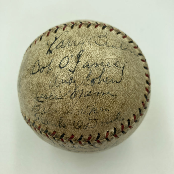 Roger Bresnahan & Mel Ott 1928 New York Giants Team Signed Baseball JSA COA