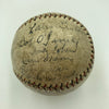 Roger Bresnahan & Mel Ott 1928 New York Giants Team Signed Baseball JSA COA