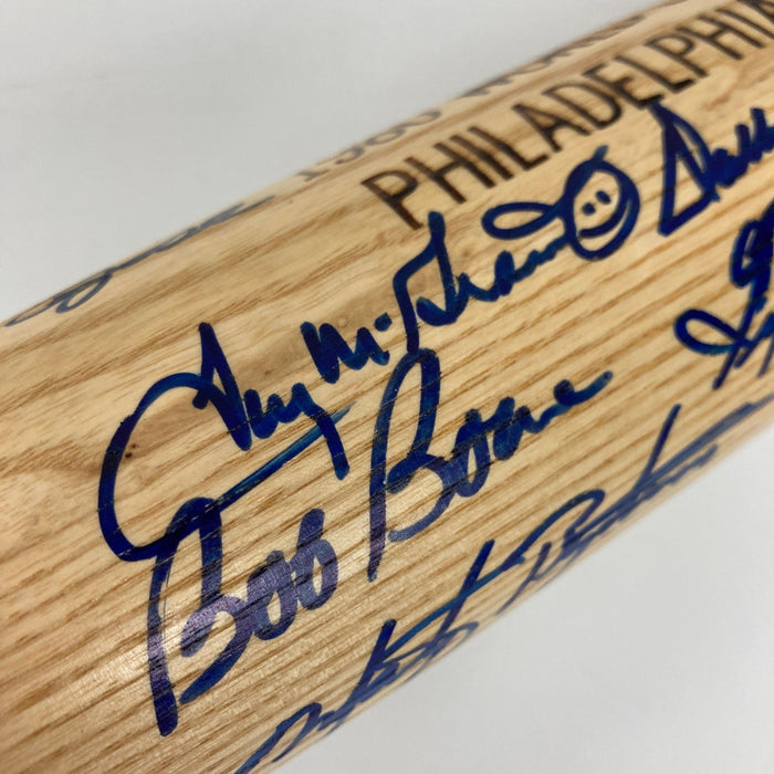 1980 Philadelphia Phillies World Series Champs Team Signed Bat 31 Sigs PSA DNA