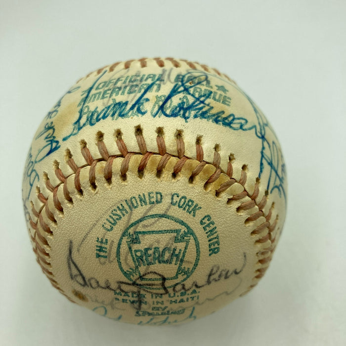 Nolan Ryan 1974 California Angels Team Signed American League Baseball JSA COA