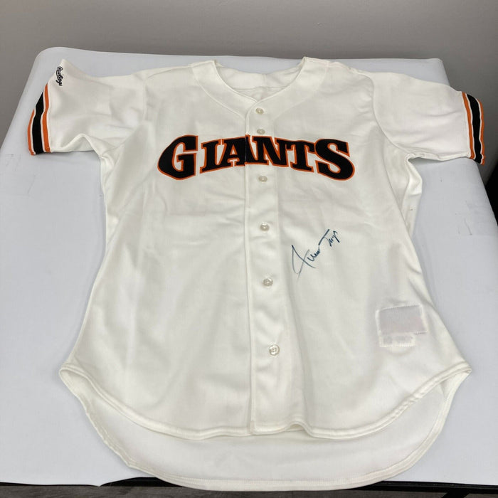 Willie Mays Signed San Francisco Giants 1989 Game Model Jersey JSA COA