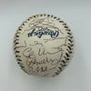 Derek Jeter Mariano Rivera 2002 All Star Game Team Signed Baseball JSA COA