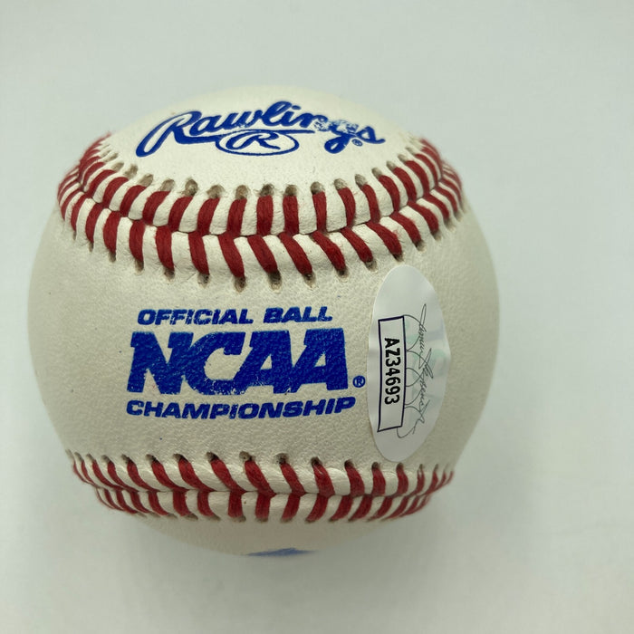 Buster Posey Pre Rookie Signed 2008 College World Series NCAA Baseball JSA COA