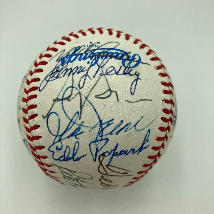 Ted Williams Boston Red Sox Legends Multi Signed Baseball 30 Signatures PSA DNA