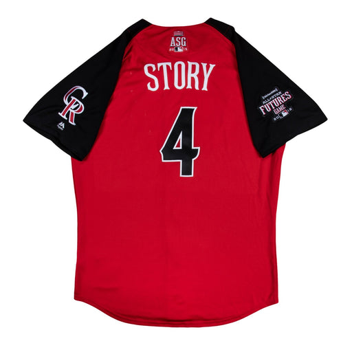 Trevor Story 2015 Rookie Game Used All Star Game  Team USA Jersey MLB Authentic