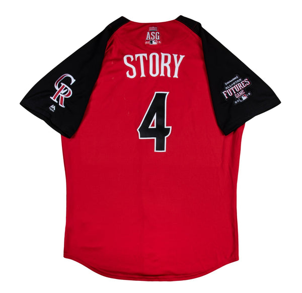 Trevor Story 2015 Rookie Game Used All Star Game  Team USA Jersey MLB Authentic