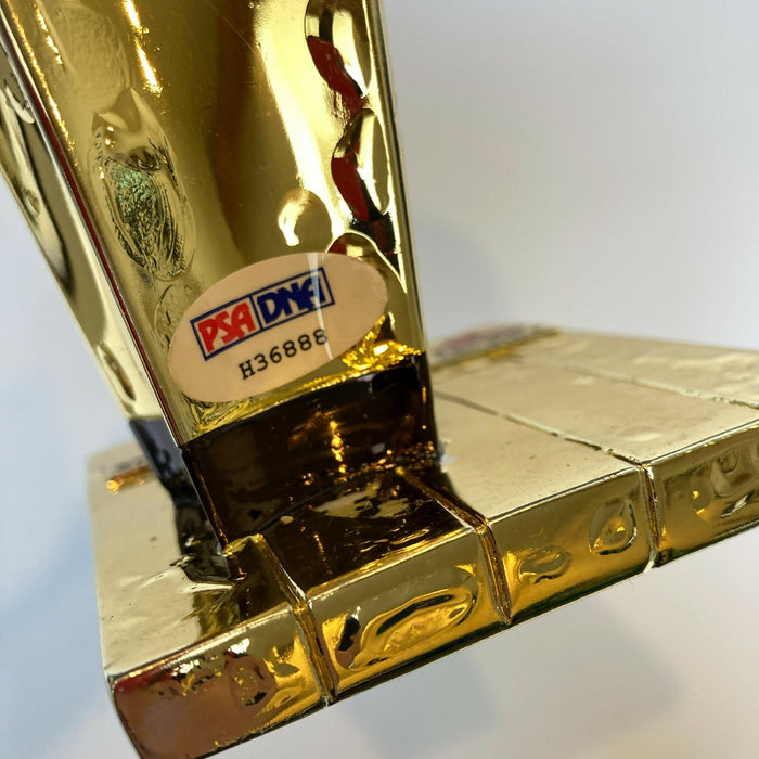 Dennis Rodman Signed Chicago Bull NBA Finals Trophy PSA DNA Sticker