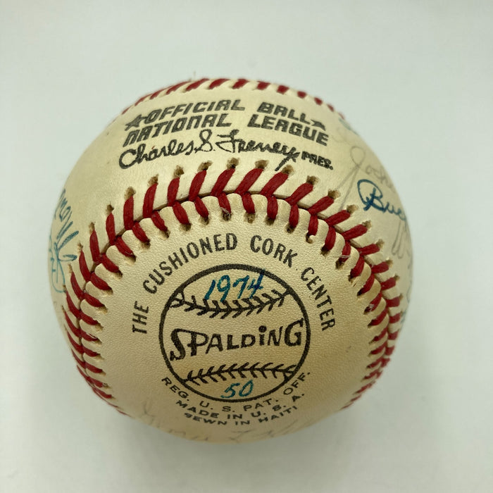 Mickey Mantle 1974 Hall Of Fame Induction Multi Signed Baseball JSA COA