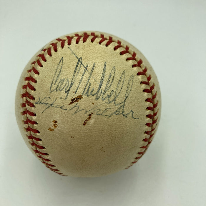Harry Heilmann & Paul Waner Mutli Signed World War 2 Baseball JSA COA