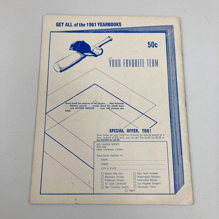 1961 World Champion New York Yankees Team Signed Yearbook w/ Mickey Mantle JSA