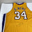 2003-04 Shaquille O'Neal Los Angeles Lakers Game Used Signed Jersey MEARS COA