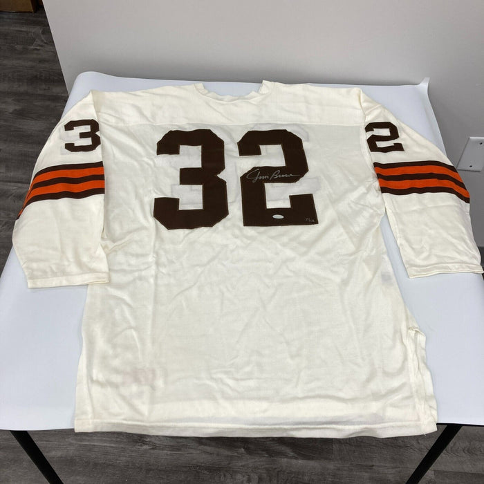 Jim Brown Signed Authentic 1964 Cleveland Browns Mitchell & Ness Jersey Steiner