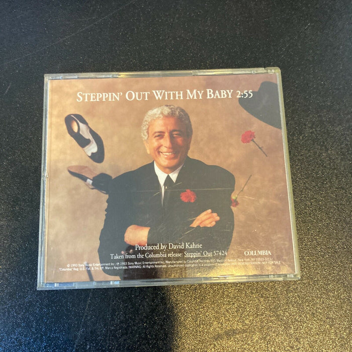 Tony Bennett Signed Steppin' Out With My Baby Music CD JSA COA