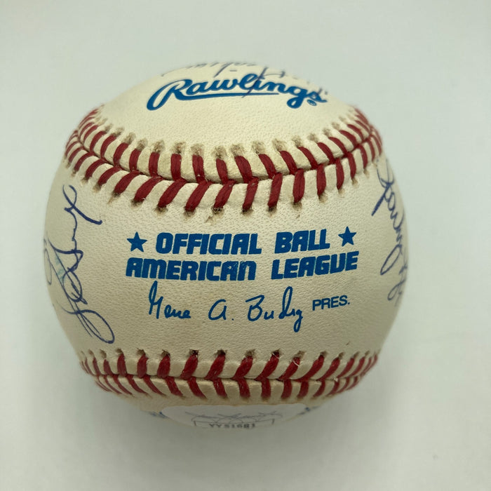 1977 Yankees World Series Champs Team Signed Baseball JSA COA