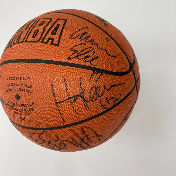 1994 Houston Rockets NBA Champs Team Signed Official Game Basketball JSA COA